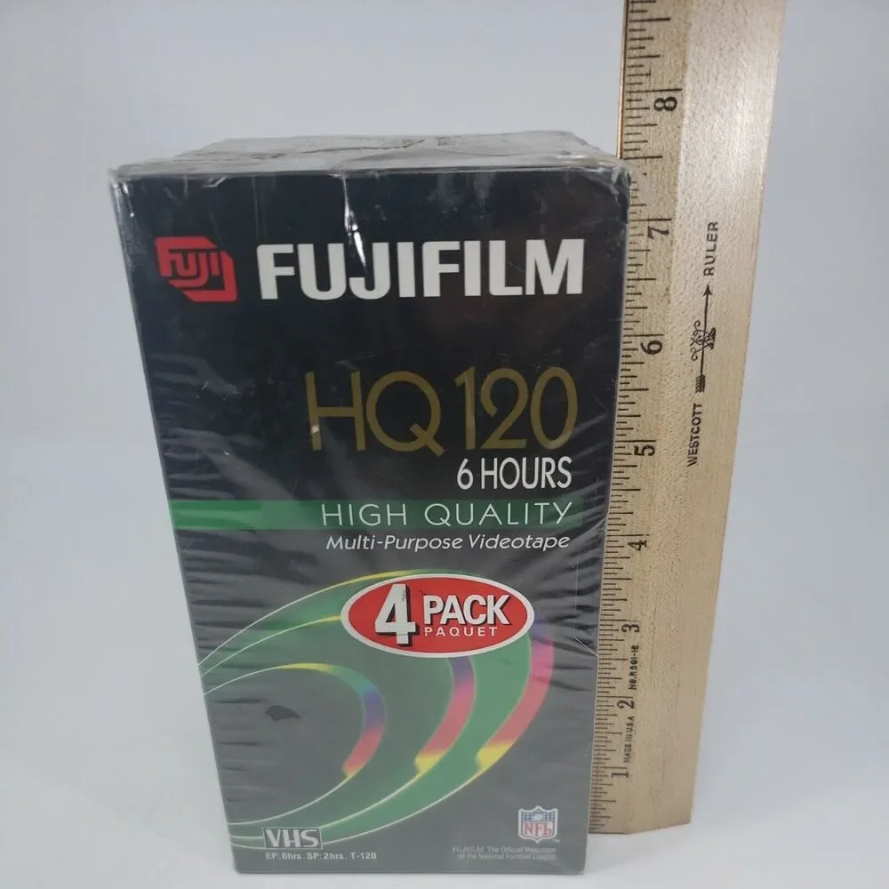 Fujifilm HQ120 T-120 VHS NEW Blank Video Tapes 6 Hours each High Quality Fuji